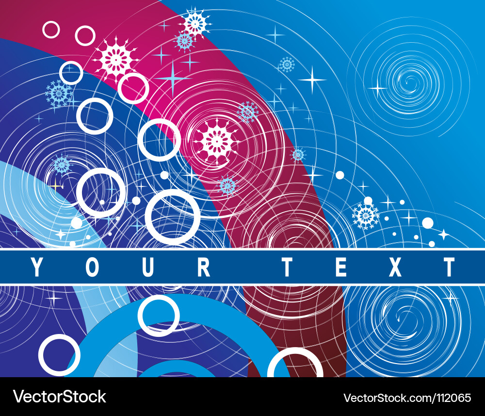 Winter Snowflake Background vector image
