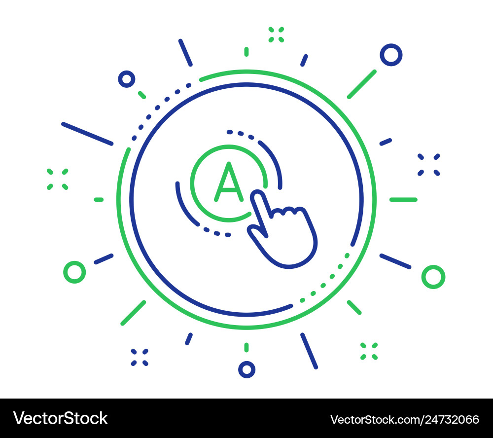 Ab Testing Icon - UI Button vector image