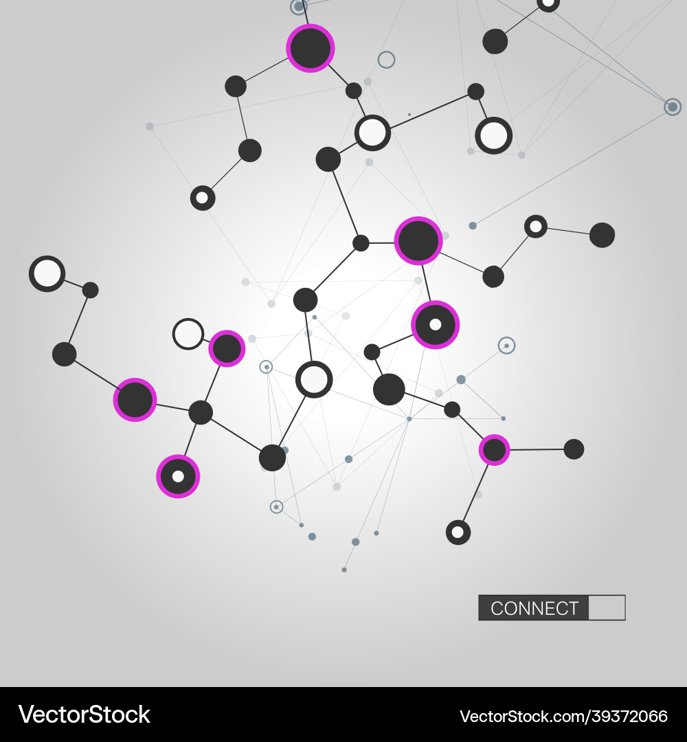 Abstract circle network connect for web marketing Vector Image