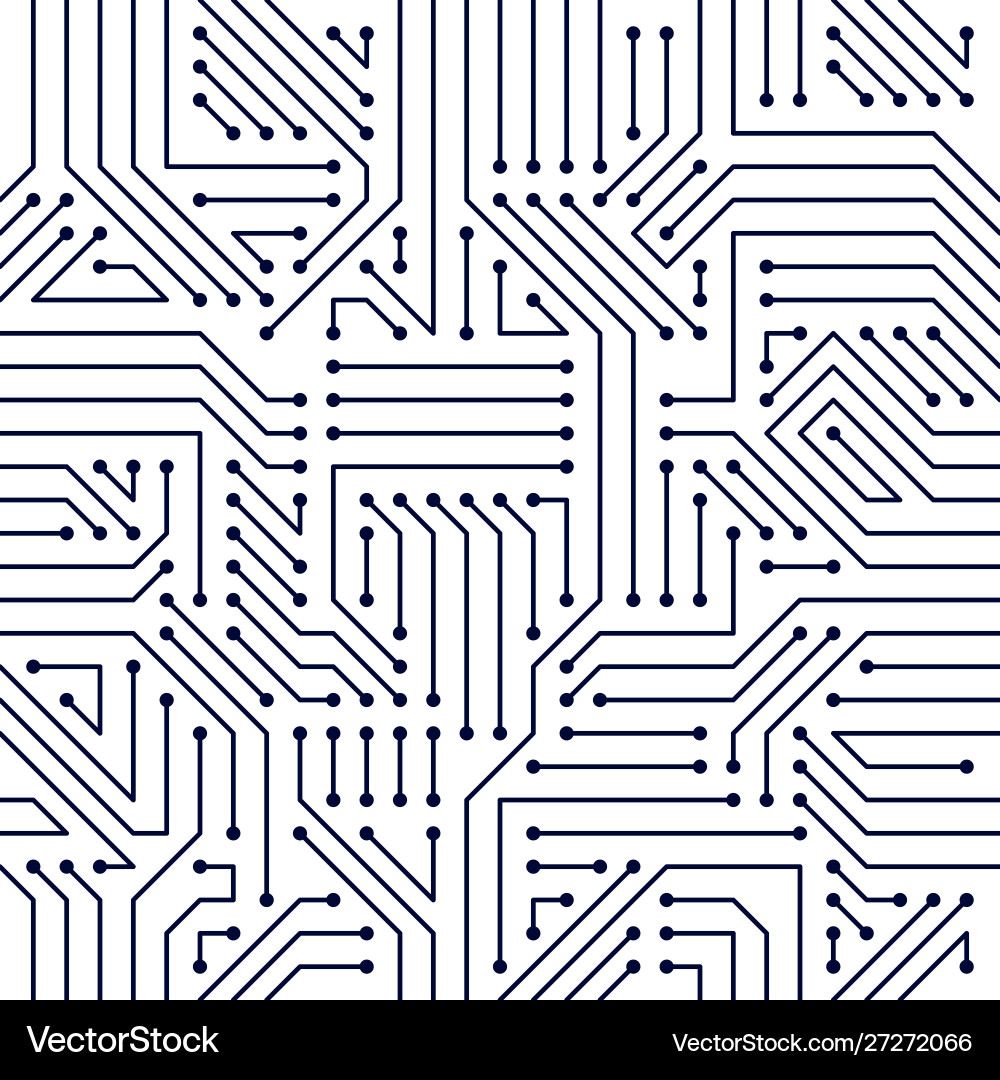 Circuit board seamless pattern background Circuit board seamless pattern background vector image