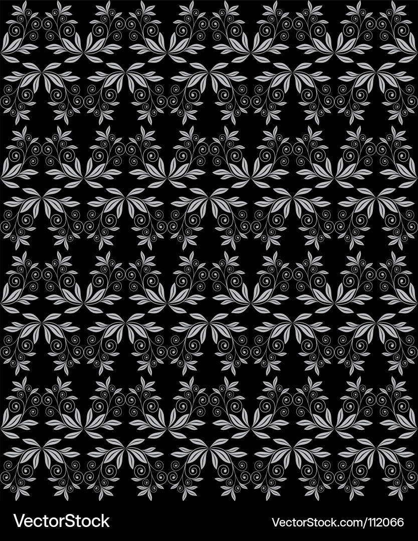 Elegant Floral Swirl Background Vector Image