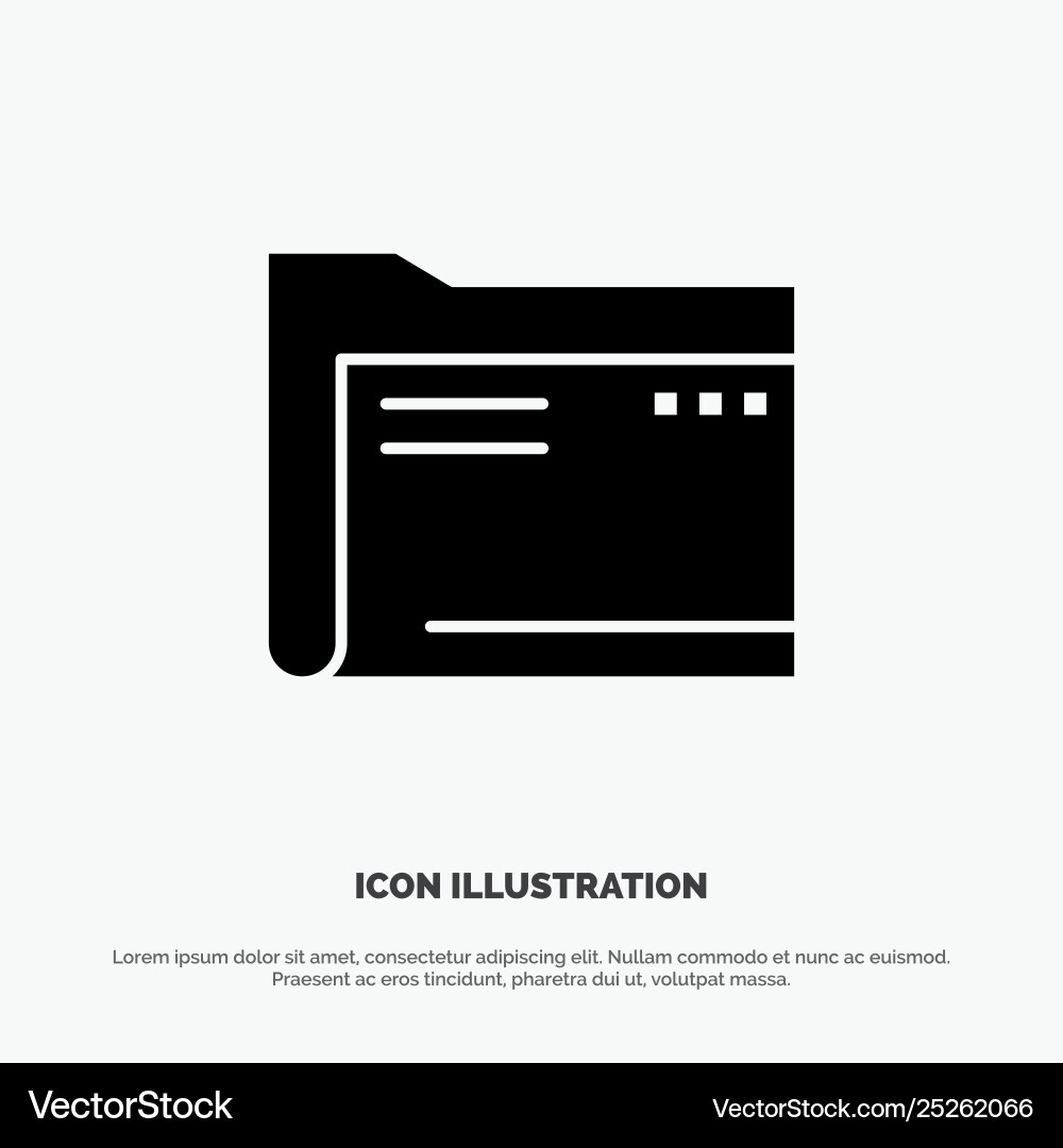 Folder archive computer document empty file vector image