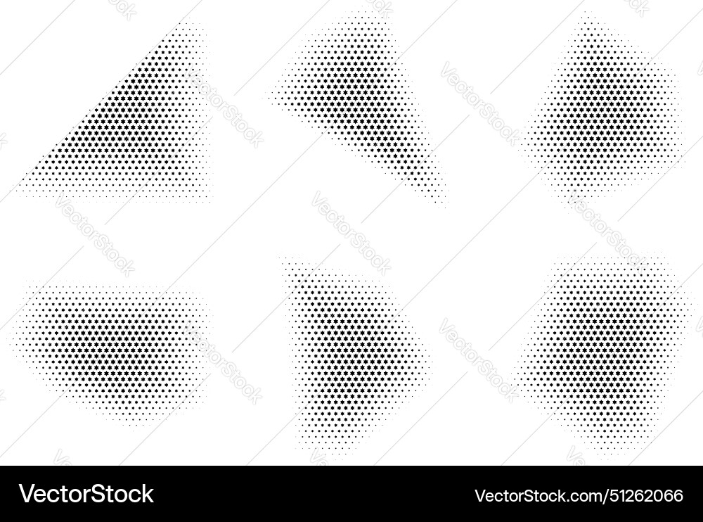 Halftone star pattern reprographic technique vector image
