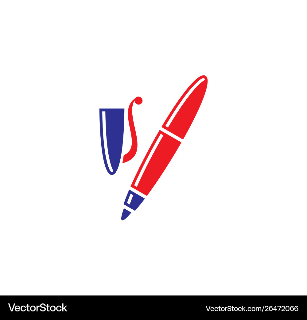 Pen icon on background for graphic and web design Pen icon on background for graphic and web design vector image