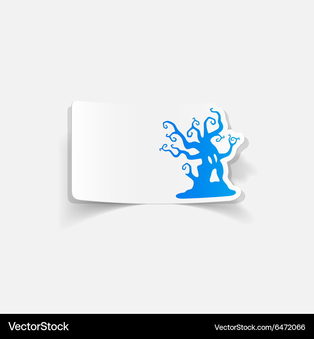 Realistic design element tree Vector Image