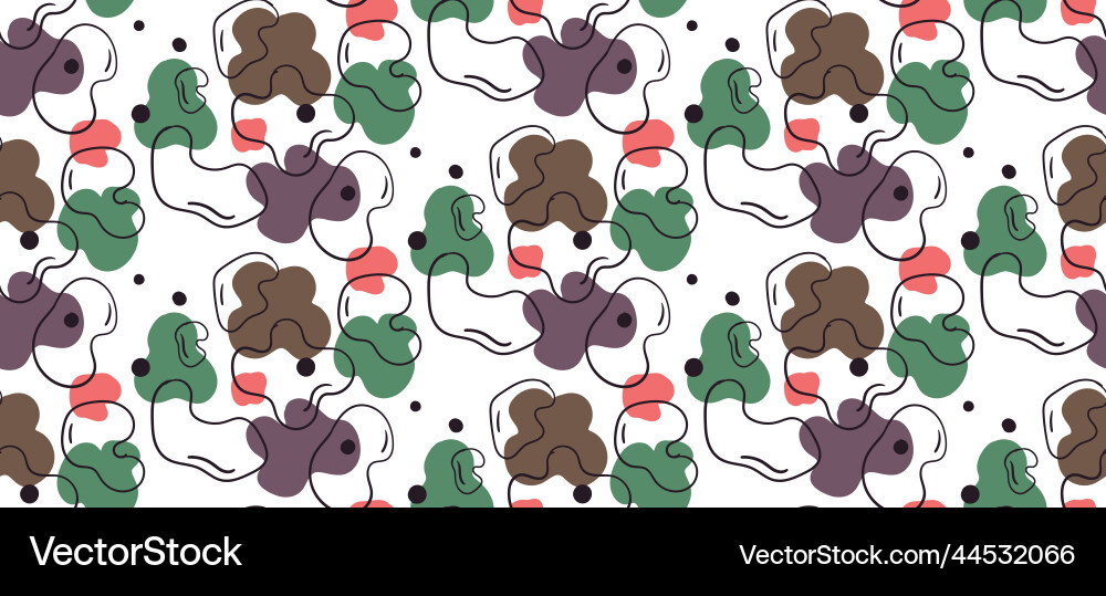 Seamless pattern made of abstract shapes Seamless pattern made of abstract shapes vector image