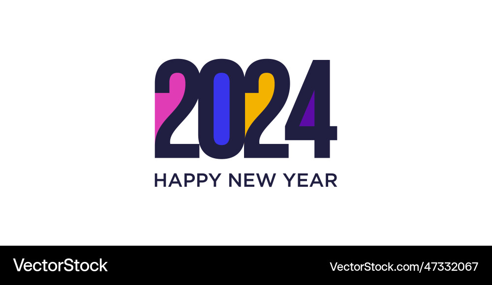 2024 logo with modern unique style idea 2024 logo with modern unique style idea vector image