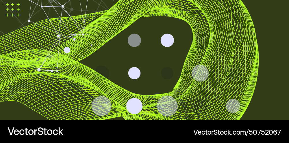 Abstract wave is made in a frame style template Abstract wave is made in a frame style template vector image