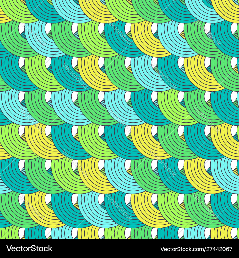 Abstract Wave Loop Pattern vector image