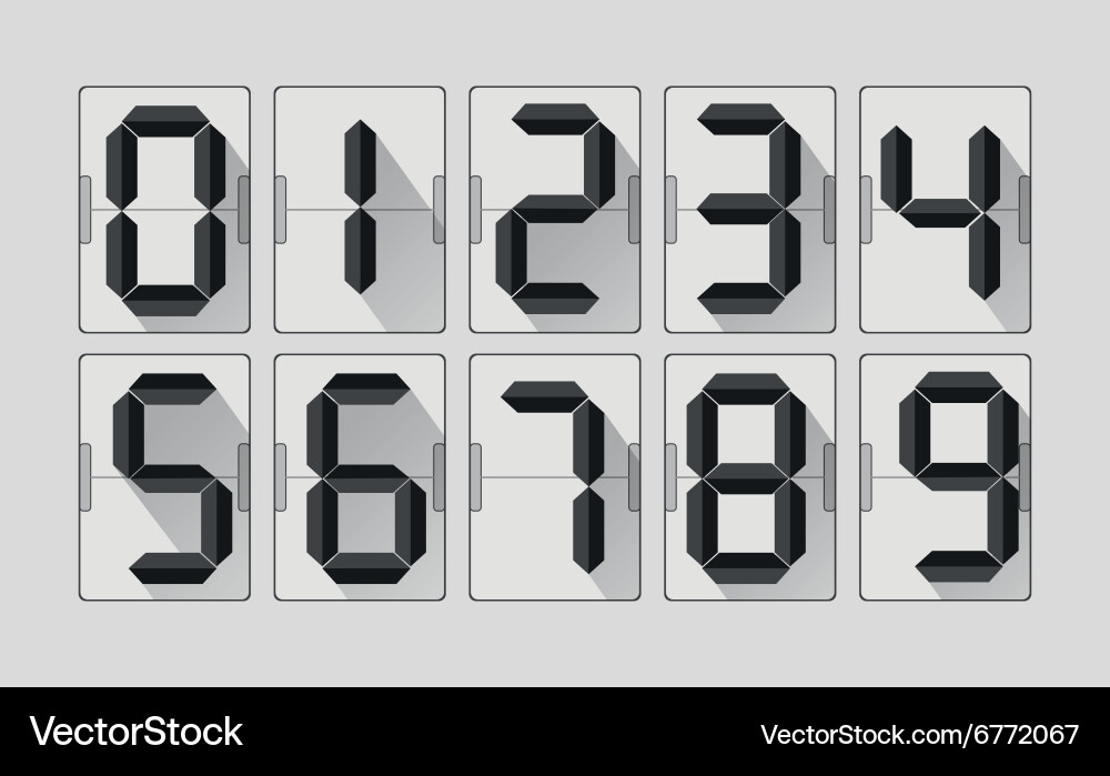 Codes and digits vector image