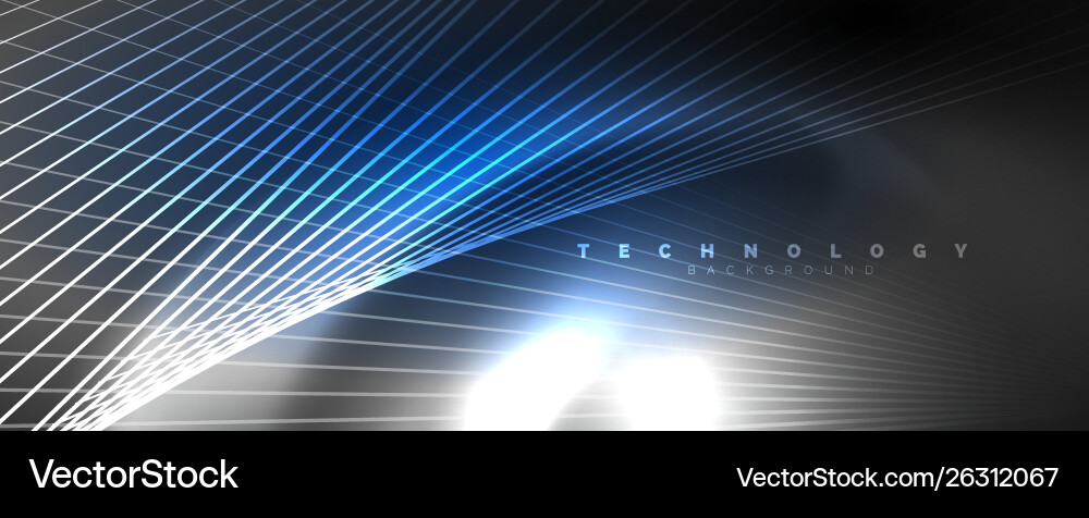 Color light with lines outer space background vector image