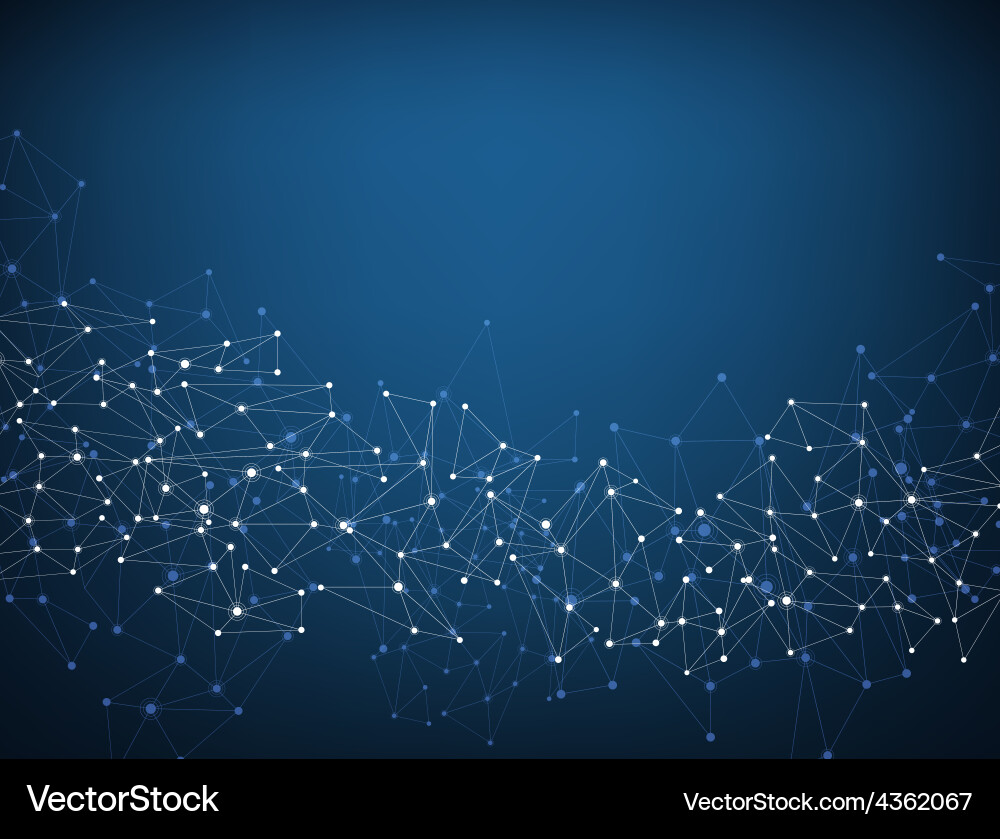 Dynamic Network Background vector image