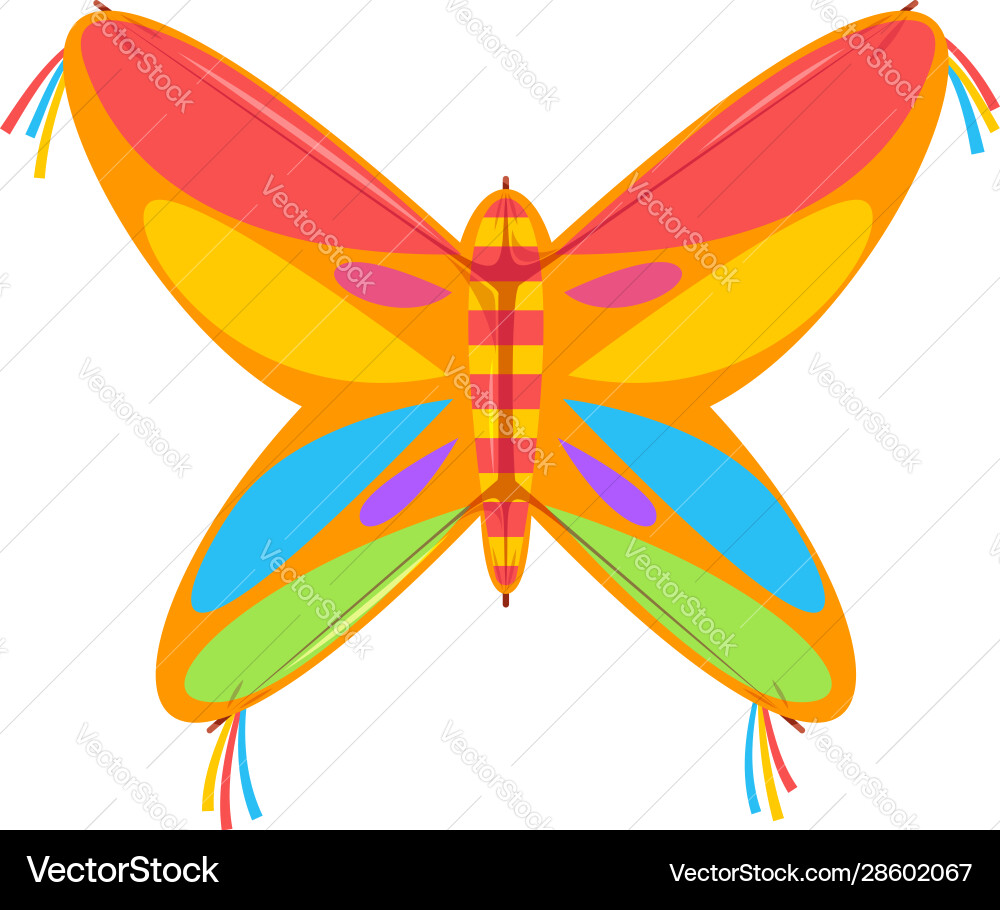 Flying kite entertainment and active pastime Flying kite entertainment and active pastime vector image