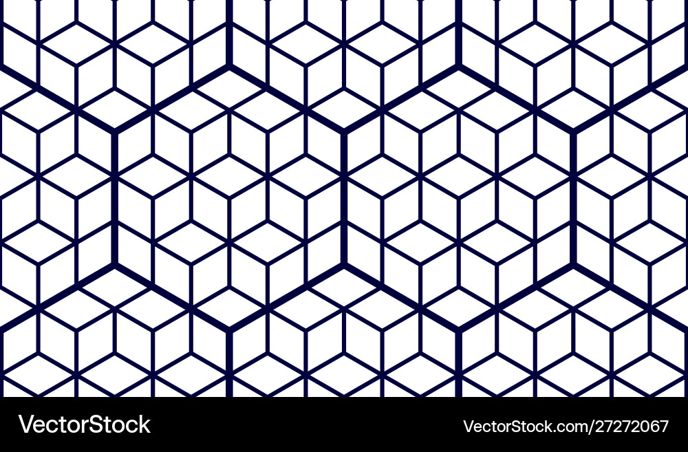 Geometric cubes abstract seamless pattern 3d Geometric cubes abstract seamless pattern 3d vector image