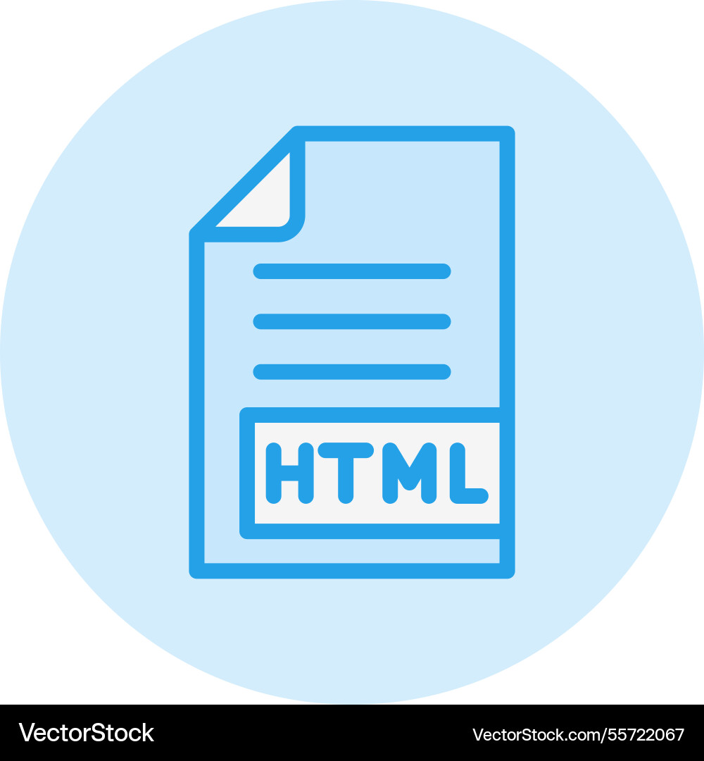 Html icon design vector image