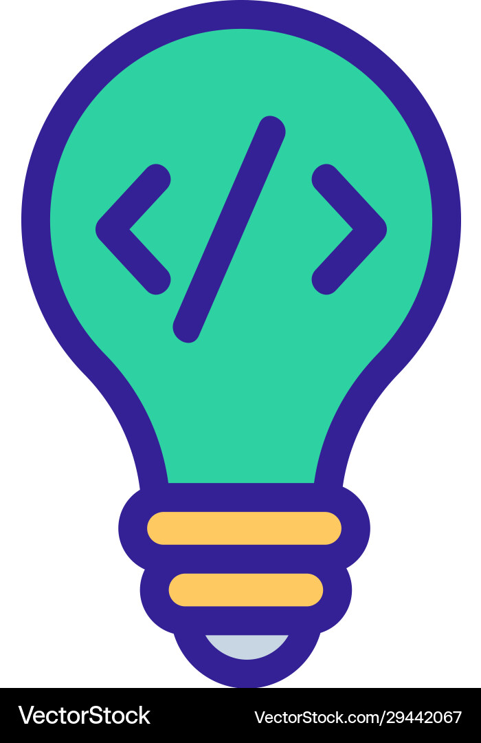 Programmer icon isolated contour symbol Programmer icon isolated contour symbol vector image