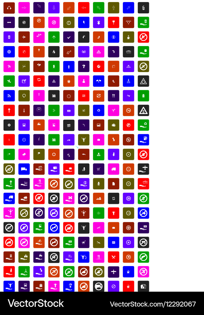 Set of universal icons for web and mobile vector image