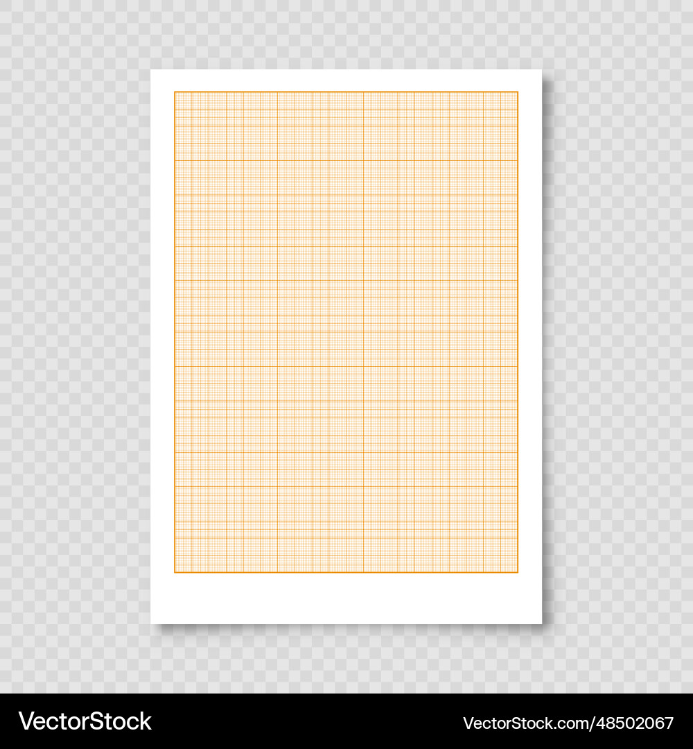 Sheet of graph paper with grid millimeter Sheet of graph paper with grid millimeter vector image