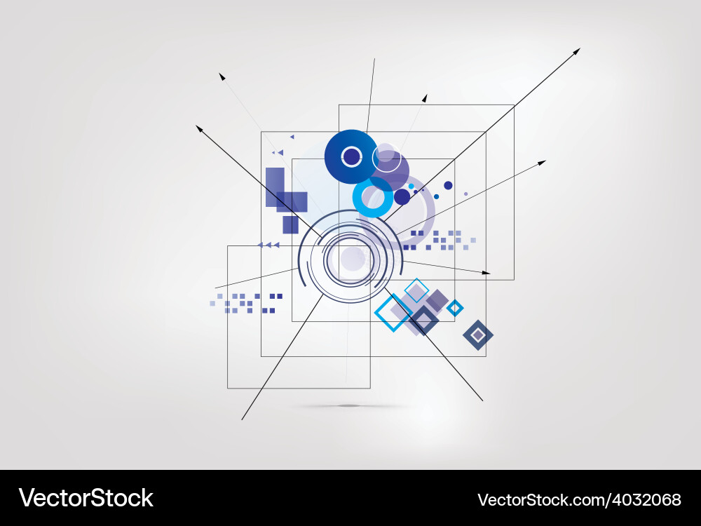 Abstract Tech Background Vector Image