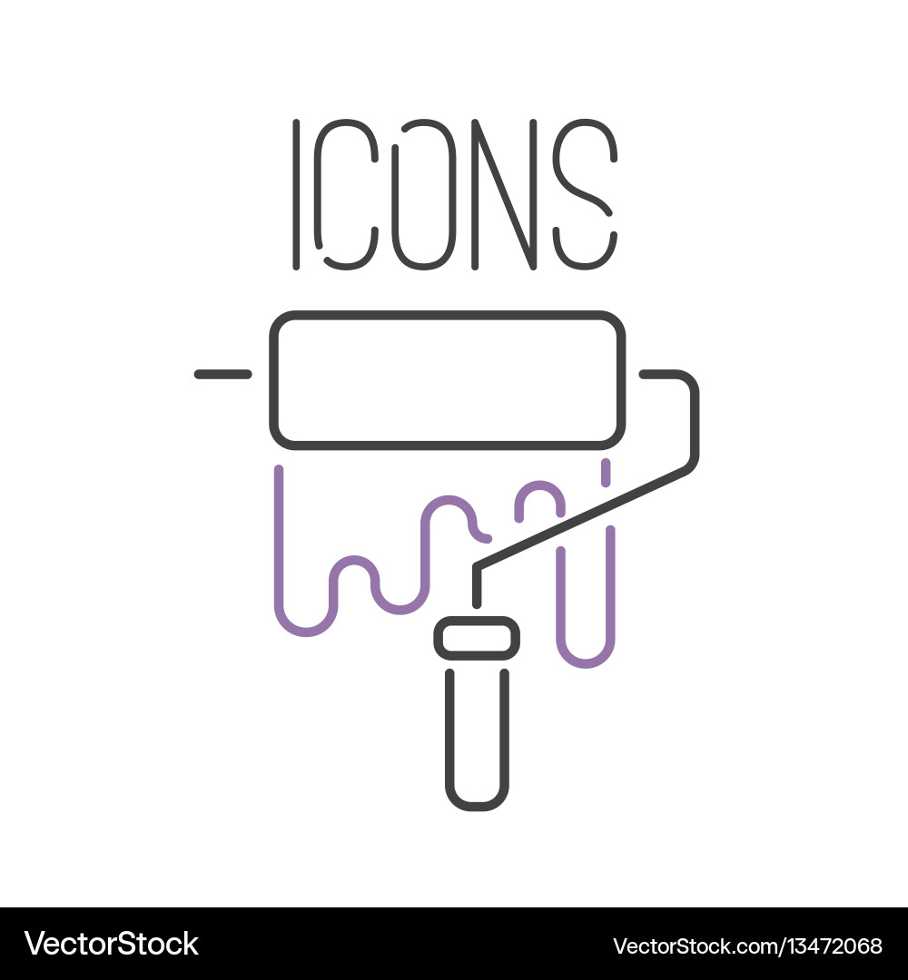 Art icon design linear Art icon design linear vector image