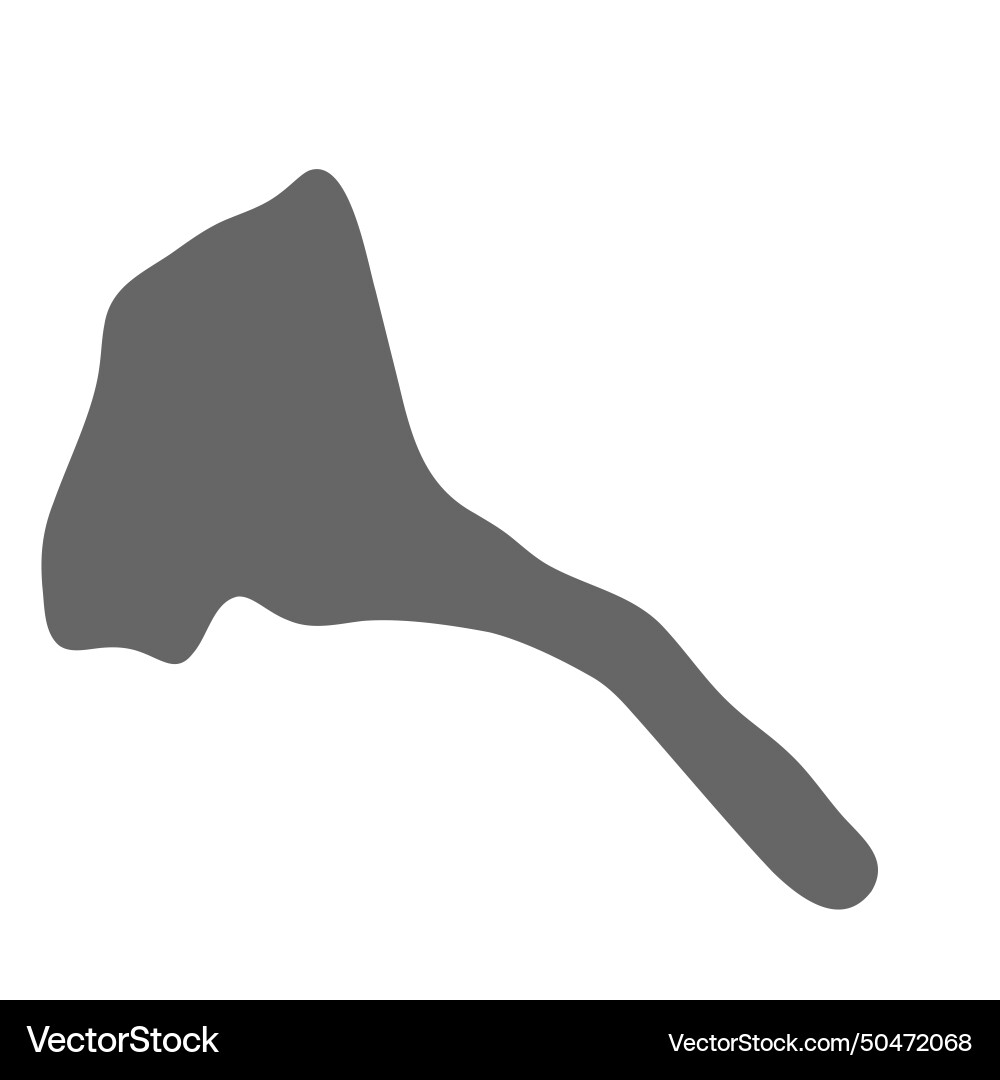 Eritrea simplified smooth country map Eritrea simplified smooth country map Vector Image