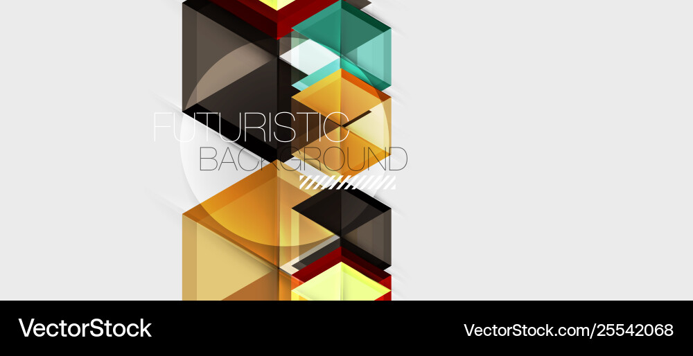 Geometric triangle and hexagon abstract background Geometric triangle and hexagon abstract background Vector Image