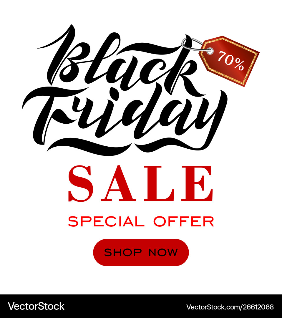Handwritten modern brush lettering for black Handwritten modern brush lettering for black vector image