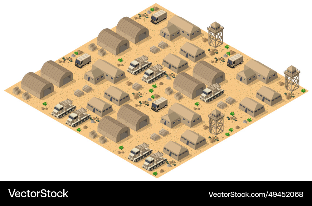 Module object element for building design army Module object element for building design army Vector Image
