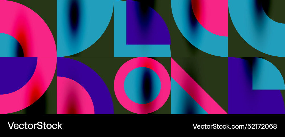 Neo memphis geometric pattern with circles Neo memphis geometric pattern with circles vector image