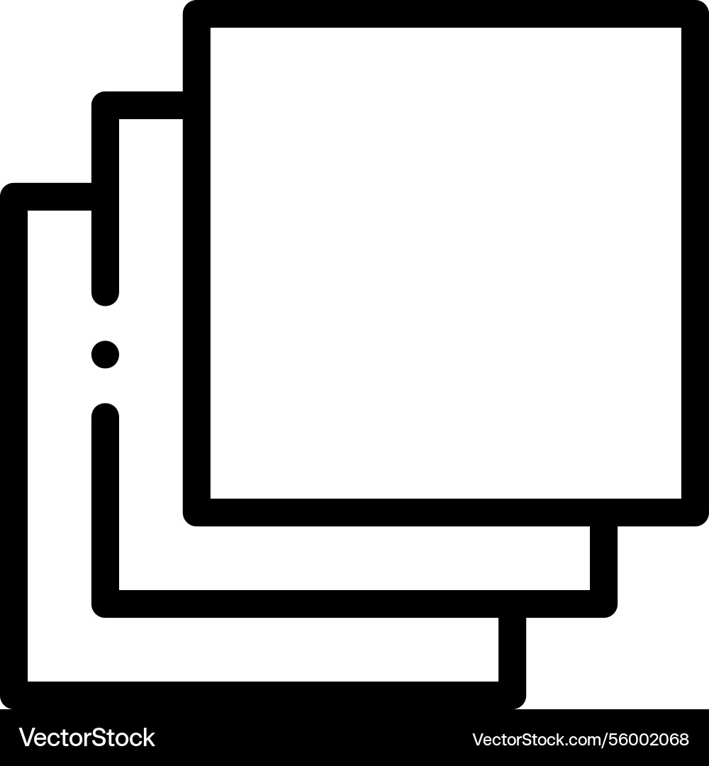 Papers icon thin linear style design isolated Papers icon thin linear style design isolated vector image