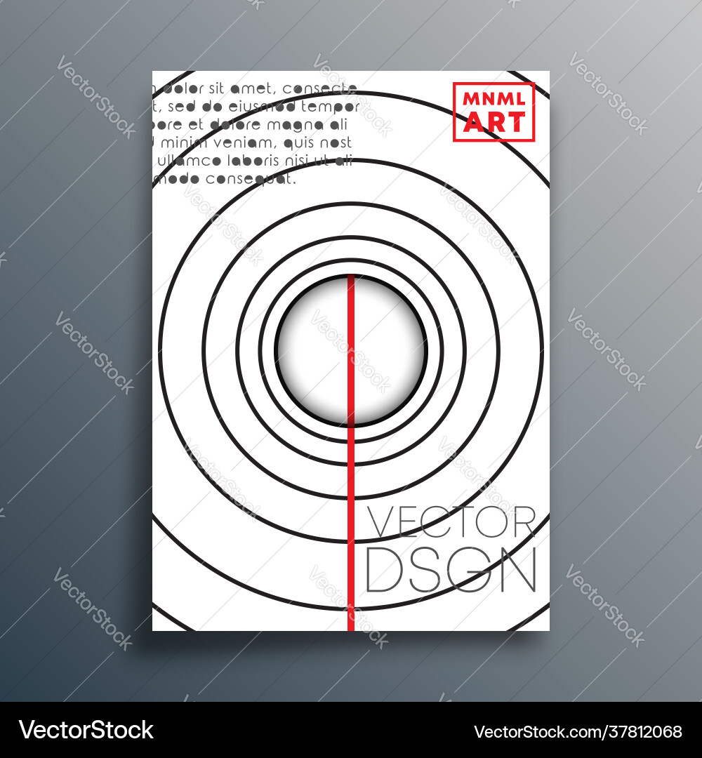 Radial circles pattern for flyer poster brochure Radial circles pattern for flyer poster brochure vector image