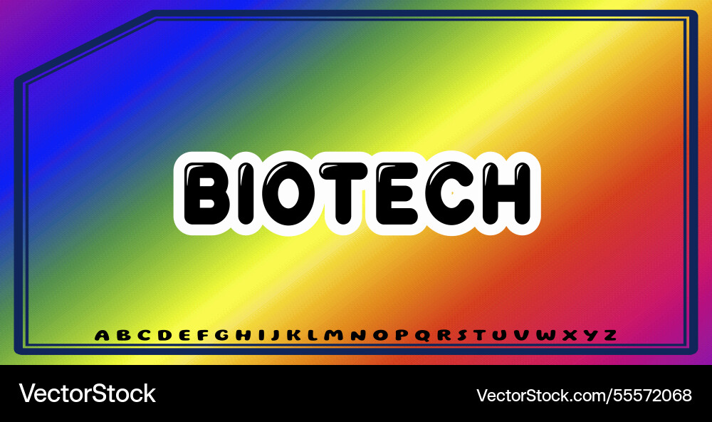 Text effects with editable colors and abstract Vector Image