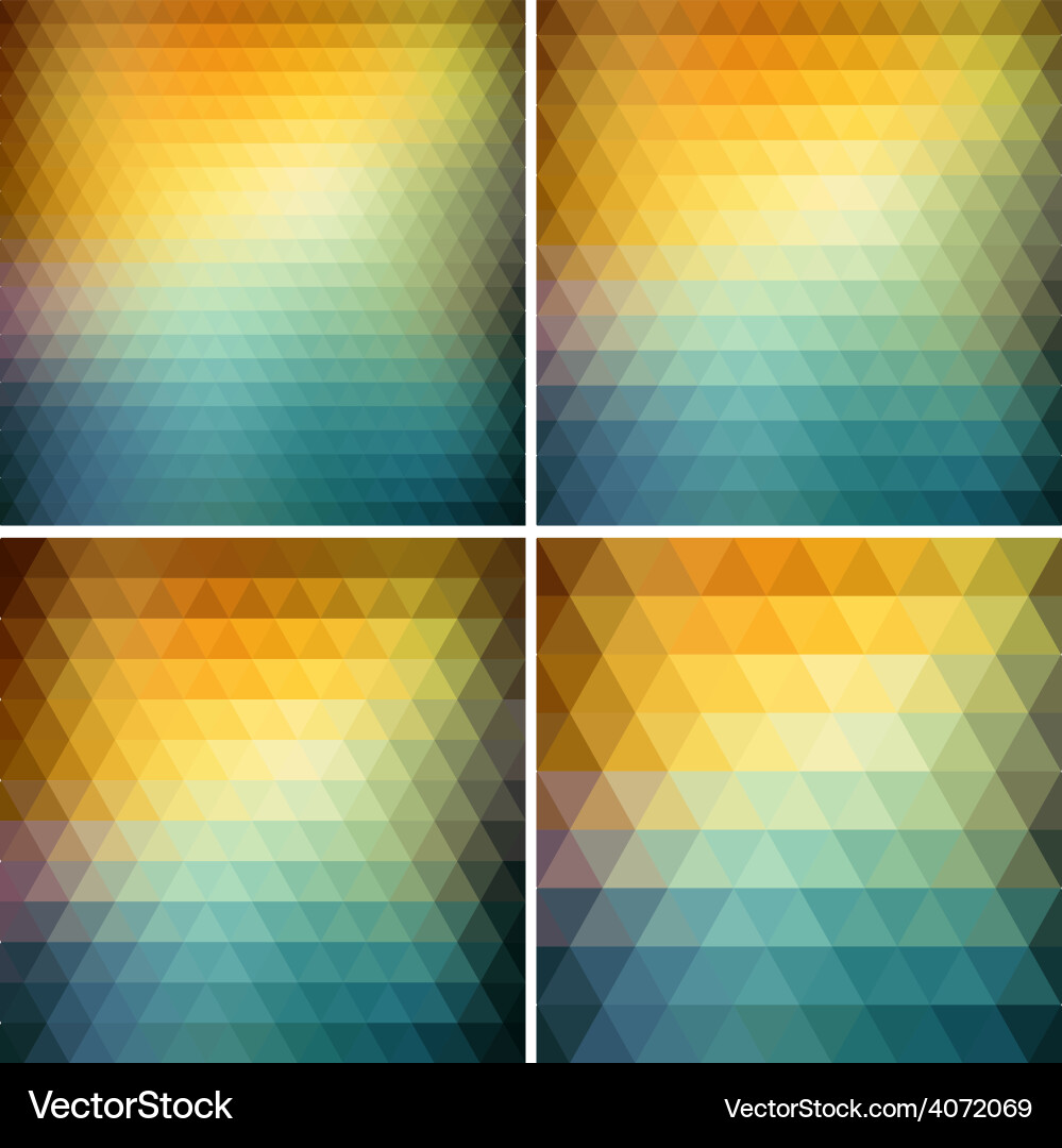 Abstract retro triangle background vector image