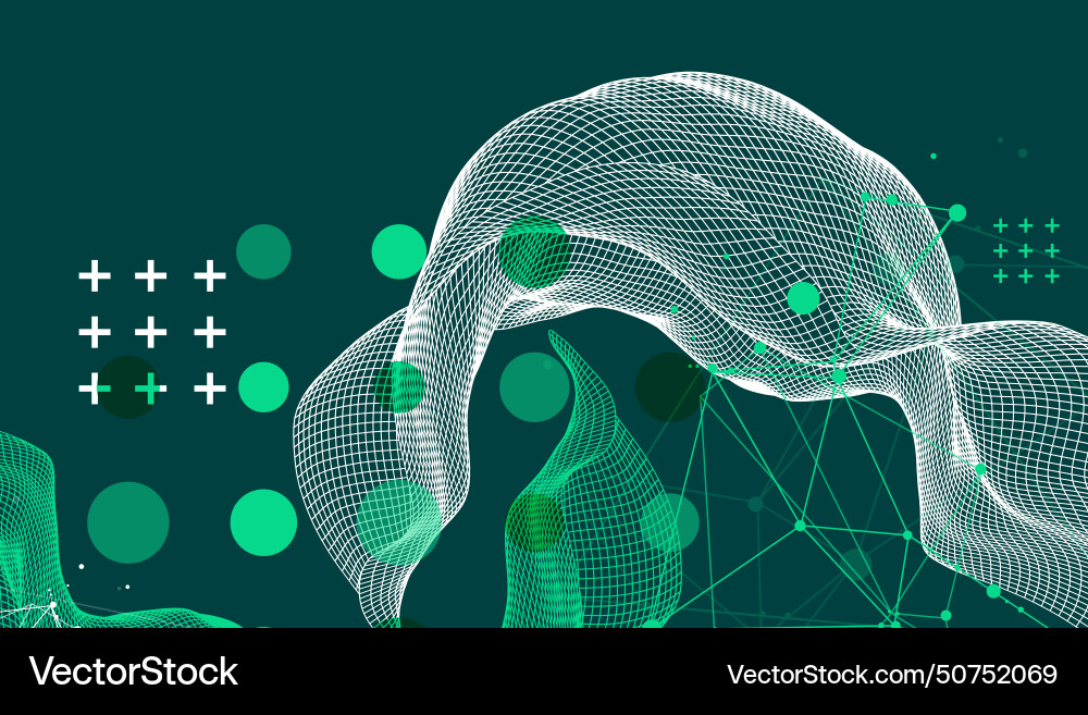 Abstract wave is made in a frame style template Abstract wave is made in a frame style template Vector Image
