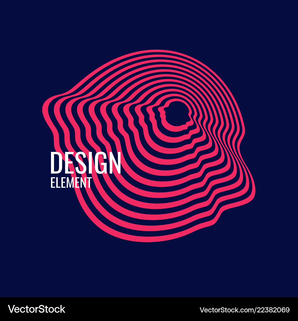 Amorphous elements with the effect of visual Amorphous elements with the effect of visual vector image