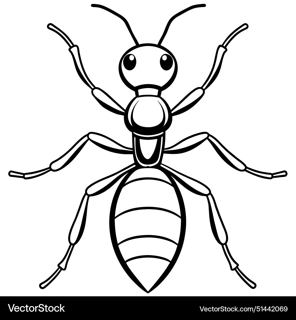 Ant sits icon Royalty Free Vector Image - VectorStock