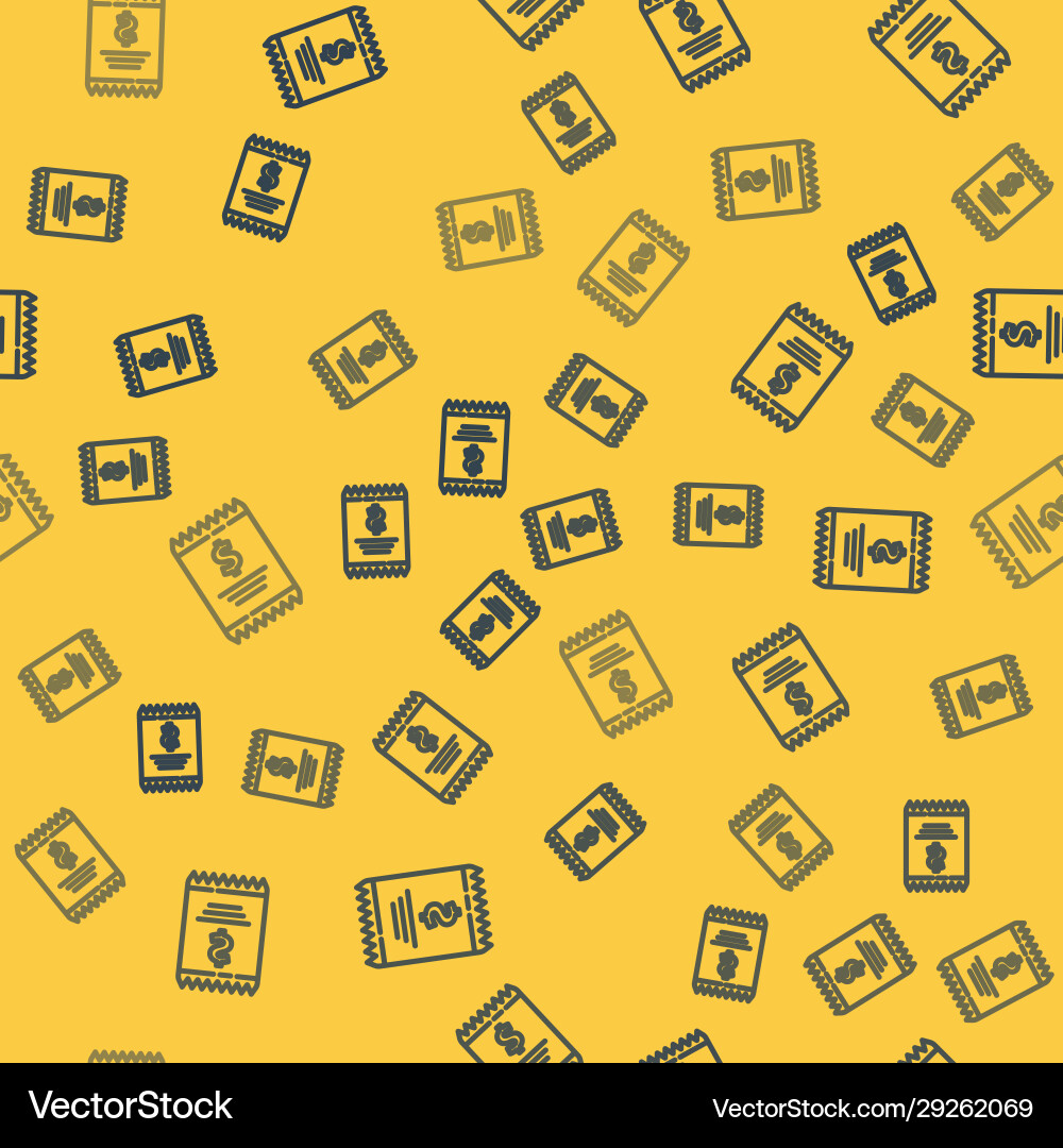 Blue line paper check and financial icon Vector Image