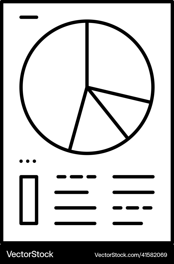 Document filter information line icon Document filter information line icon vector image