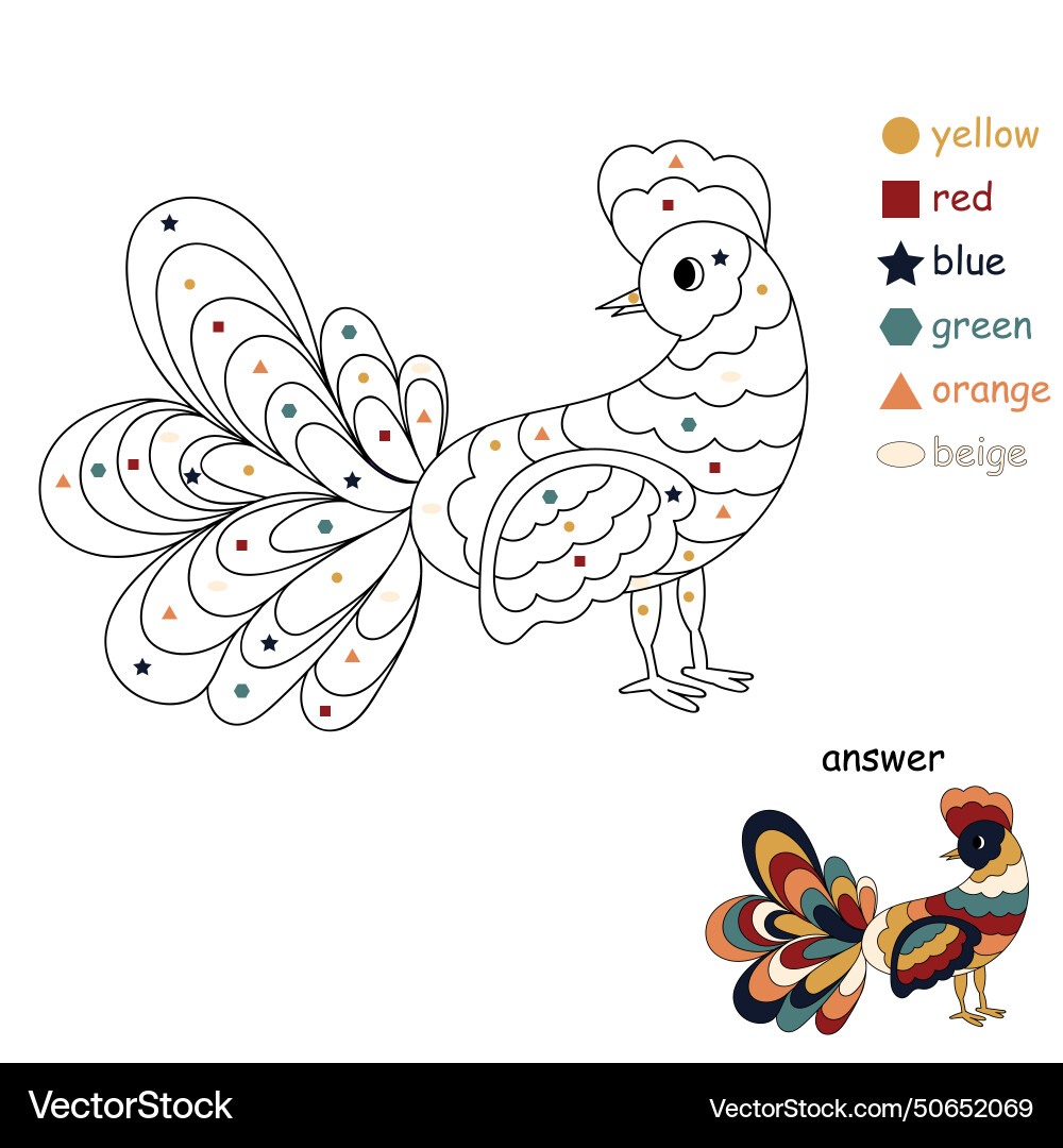 Drawing by numbers draw a bird concept Drawing by numbers draw a bird concept vector image