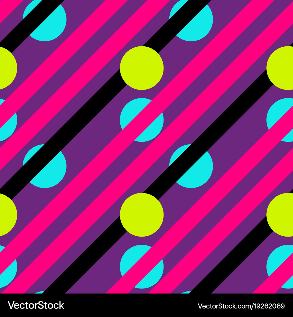 Dynamic Lines & Circles Pattern vector image