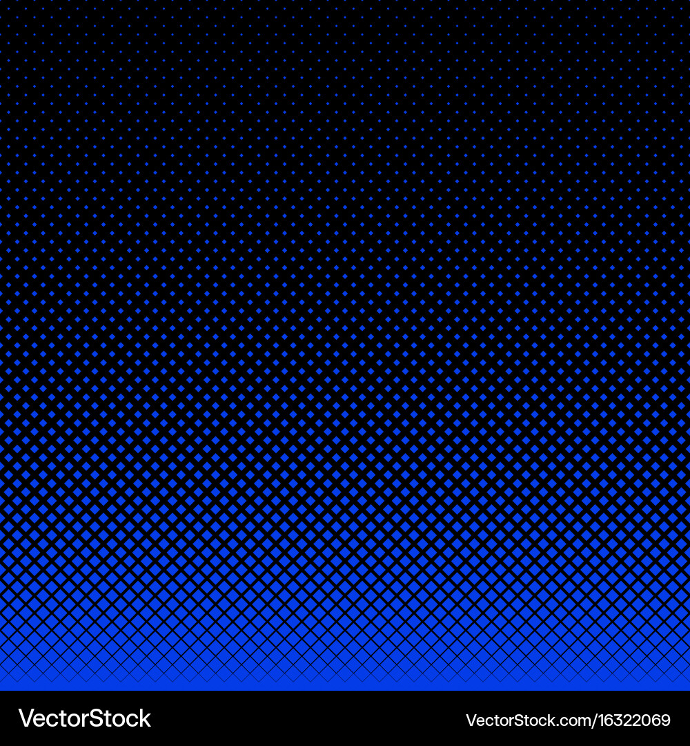 Geometrical halftone square pattern background vector image
