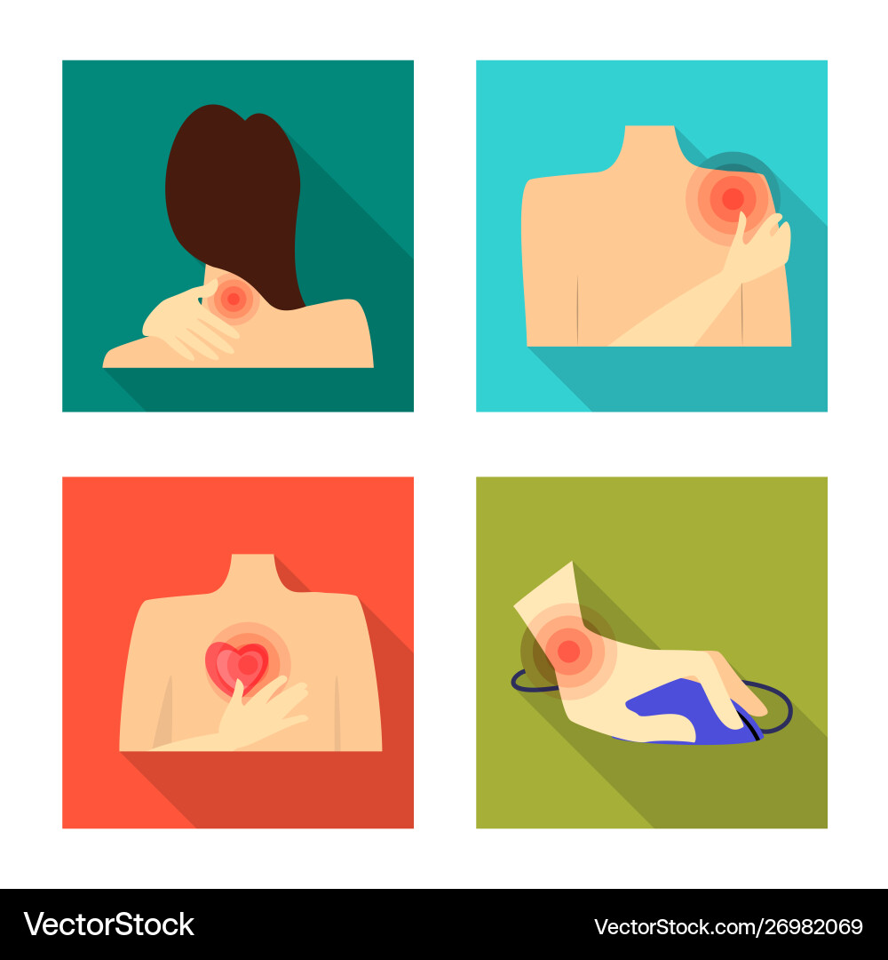 Isolated object damage and wound icon set Isolated object damage and wound icon set vector image