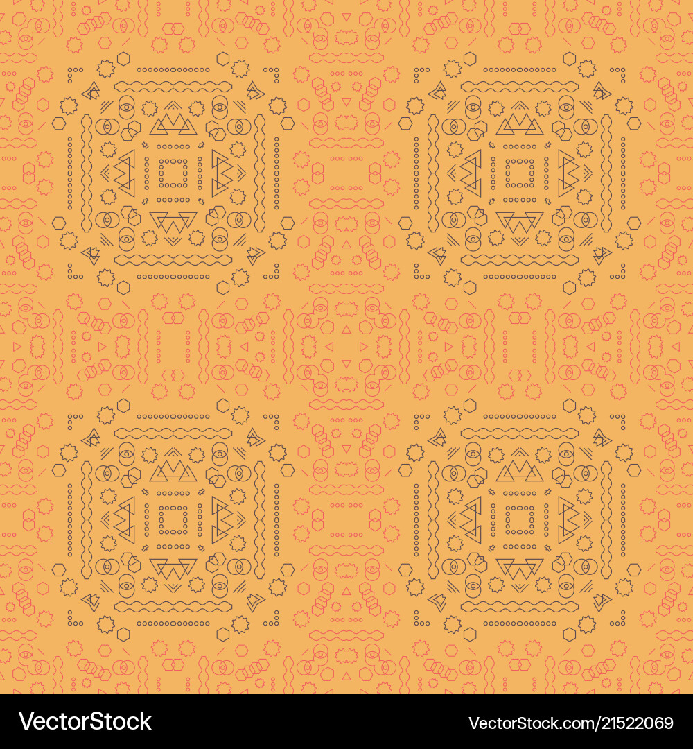 Modern computer age shapes seamless pattern vector image