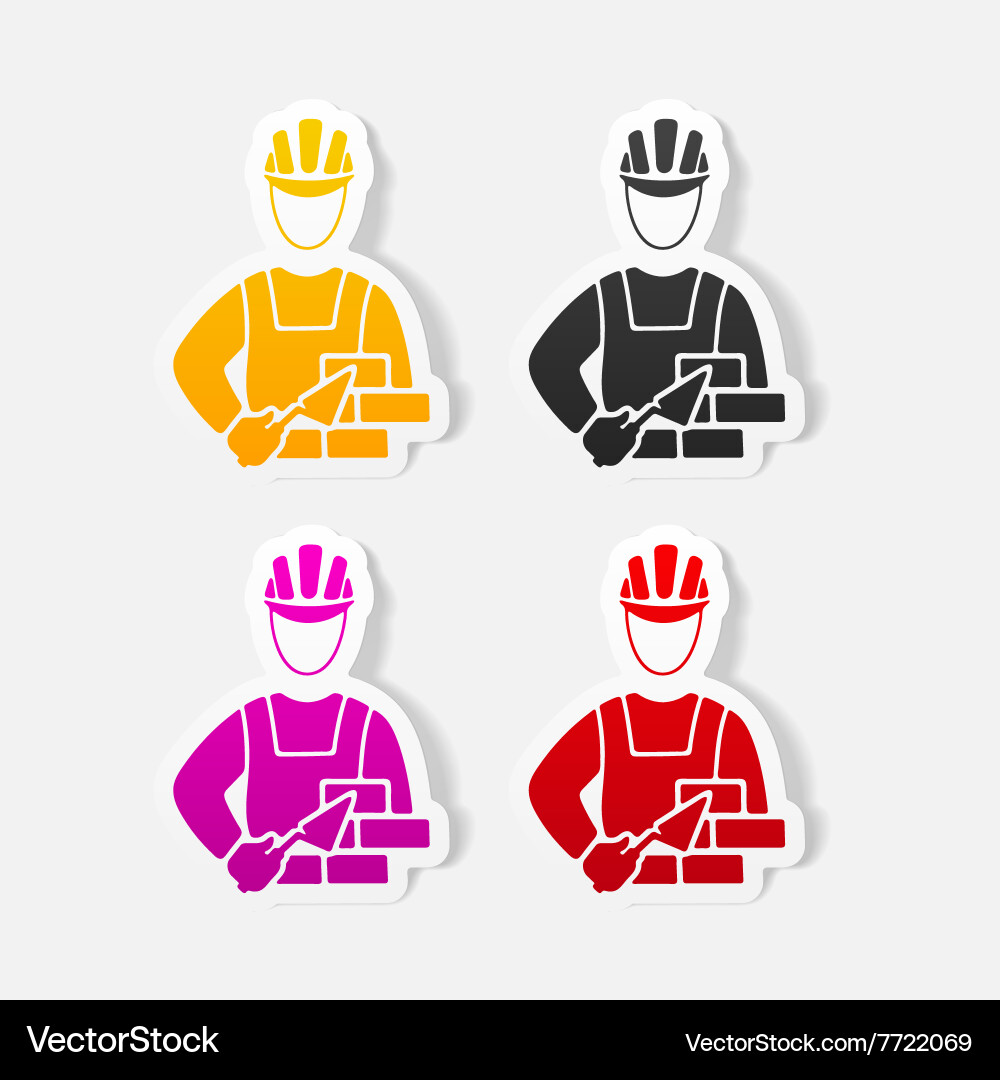 Realistic design element builder Vector Image