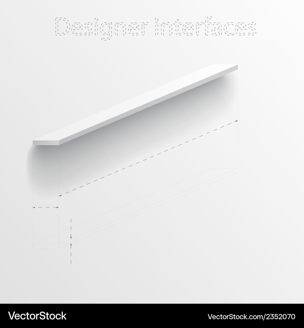 3d plan and board design interface Vector Image
