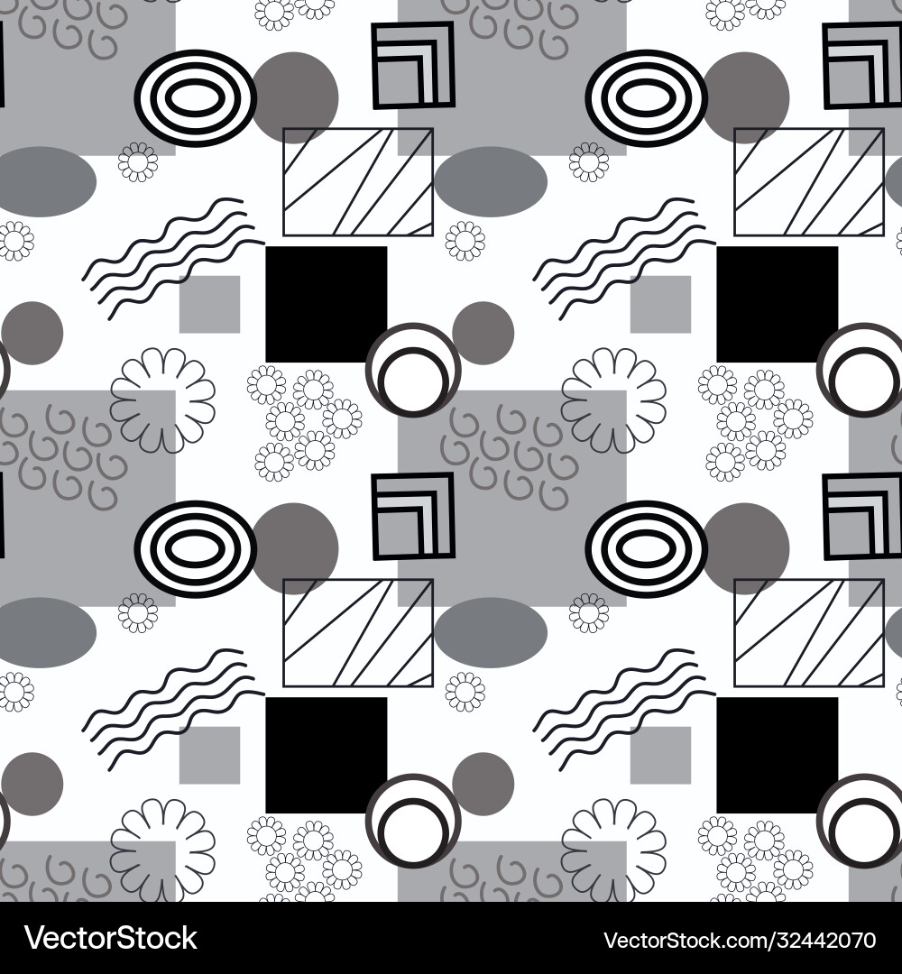 Abstract geometry shapes repeat Vector Image