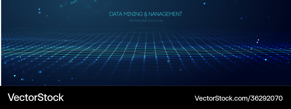 Data Flow Technology Background vector image