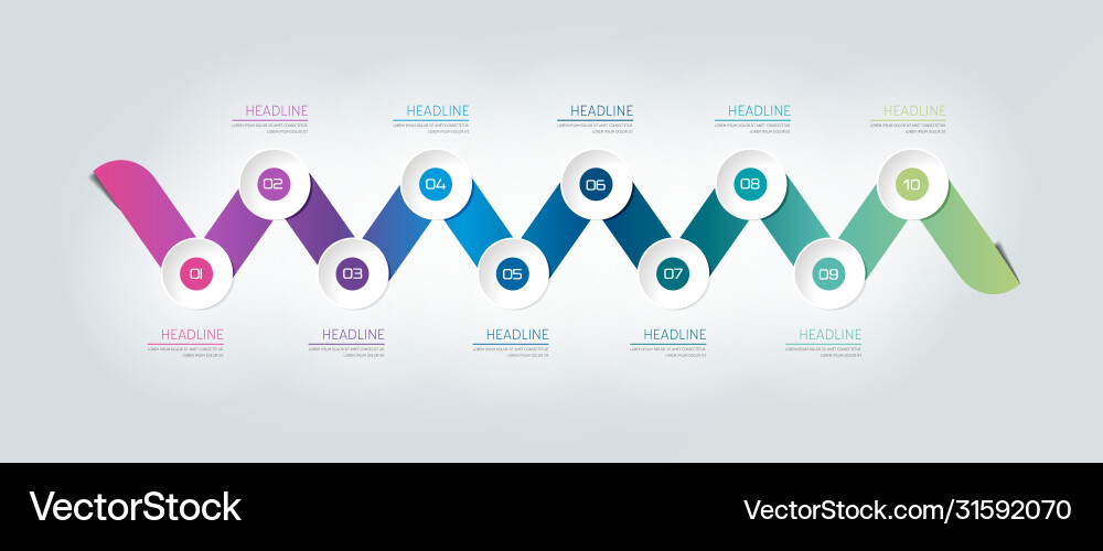 Infographic timeline report template chart scheme Infographic timeline report template chart scheme Vector Image