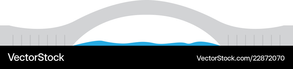 Isolated bridge structure Vector Image