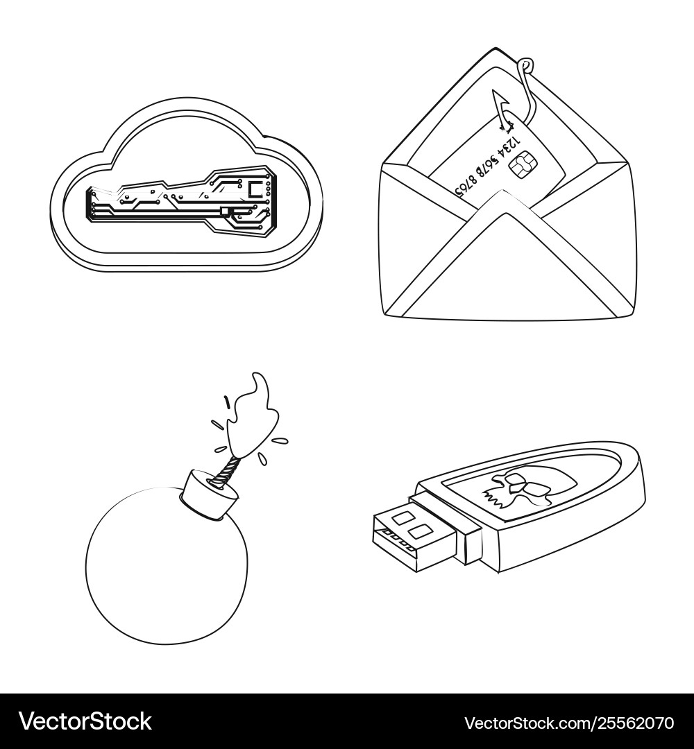 Isolated object virus and secure icon Isolated object virus and secure icon vector image